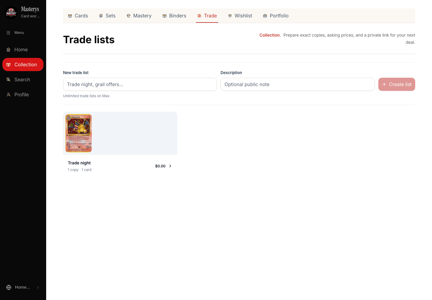 A real trade comparison inside Masterys