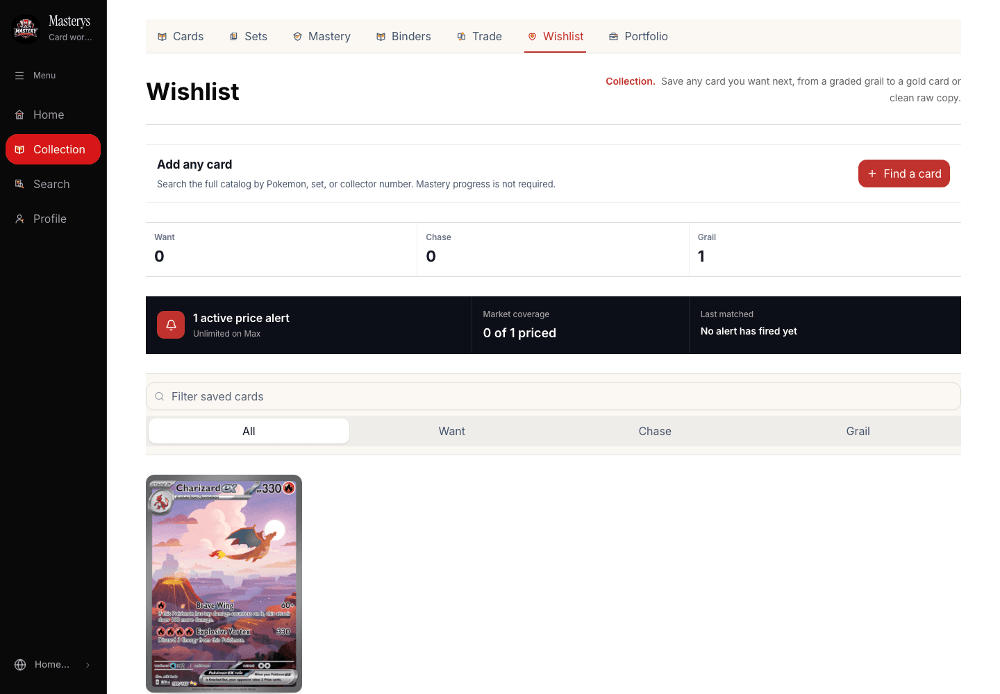 A real Masterys wishlist